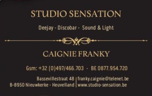 feest-DJ's Dranouter Discobar Studio Sensation